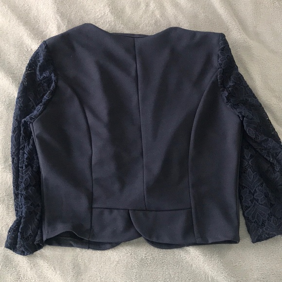 Navy Crop Jacket - Picture 4 of 5